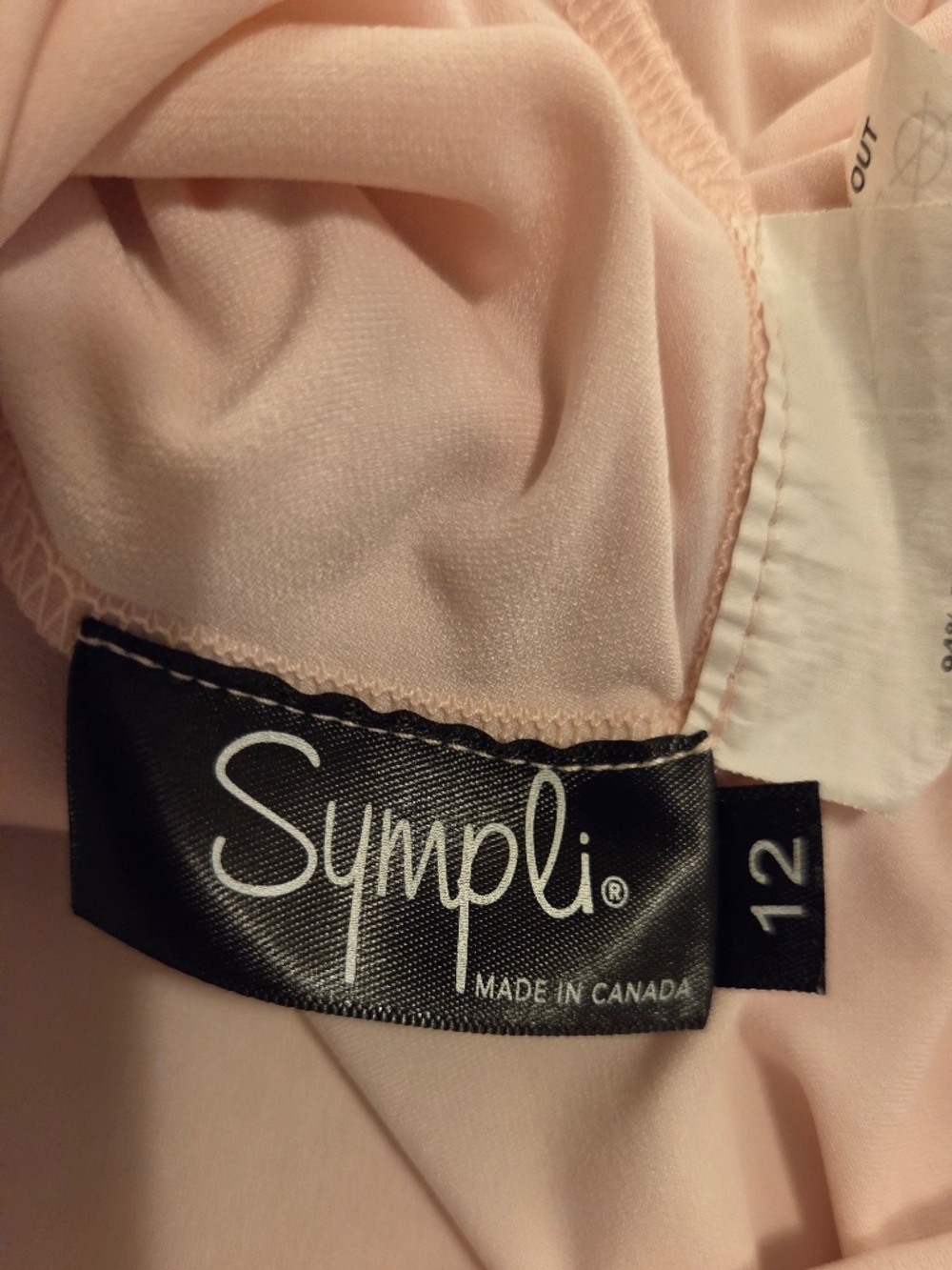 Simpli tunic/mini dress 12 pink A line 3/4 sleeve stretch soft scoop neck Aline - Picture 6 of 7